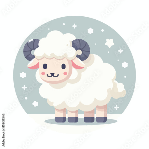 animal, sheep, agriculture, farm, livestock, lamb, countryside, mammal, nature, wool, white, farming, grass, cute, domestic, illustration, rural, graphic, pasture, field, vector, cattle, isolated, ani