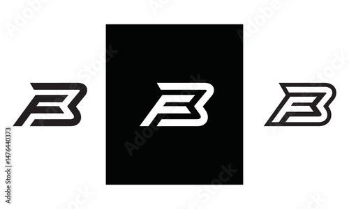 FB letter logo vector illustration