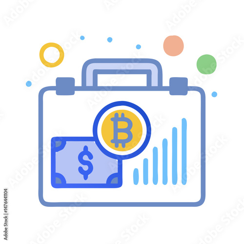  Crypto Portfolio Technologies and Benefits Icon