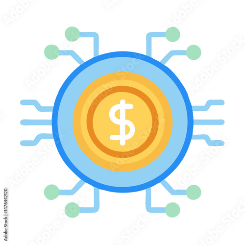  Digital Currency Solutions and Benefits Icon