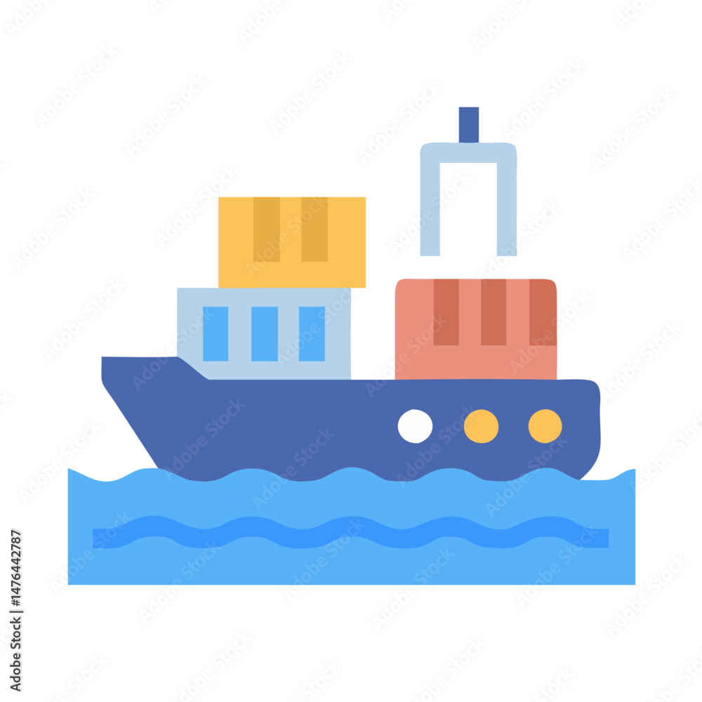 Fototapeta premium Docker Solutions and Benefits Icon