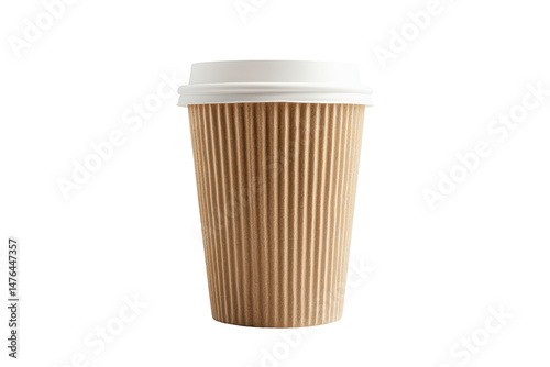 Wallpaper Mural Brown sleeve paper coffee cup designed for takeaway use and convenient hot beverage packaging solutions Torontodigital.ca