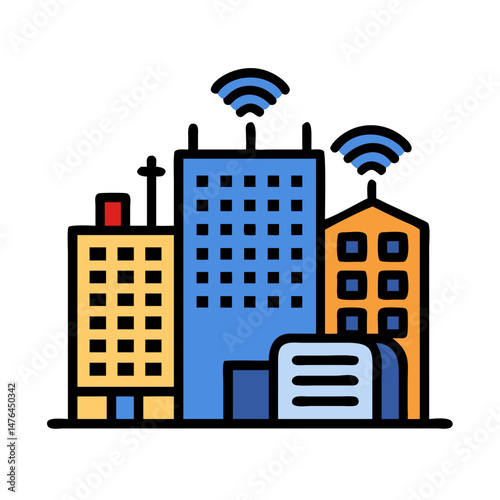  Smart City Icon for Sustainable Urban Solutions