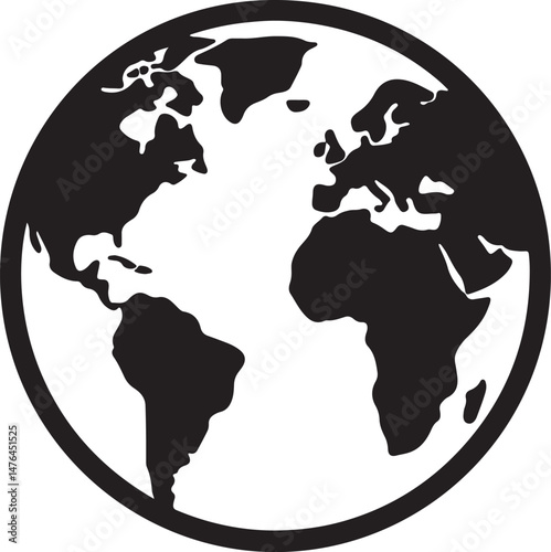 globe silhouette