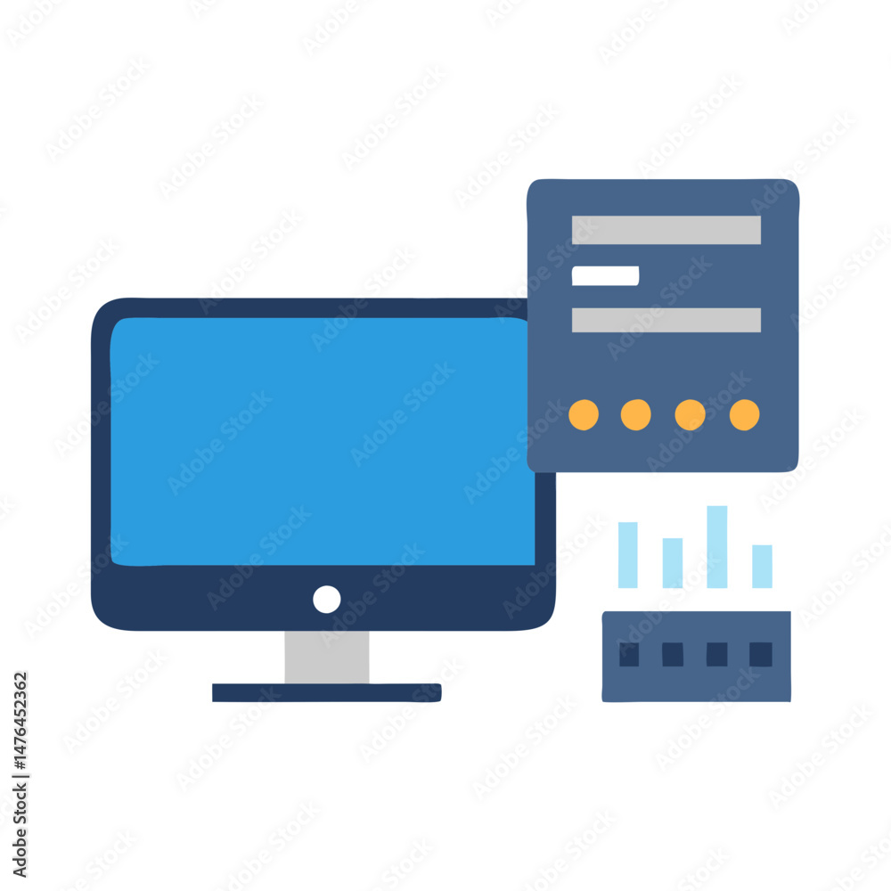 Virtual Machine Icon for Innovative Cloud Solutions Virtual Machine Icon for Innovative Cloud Solutions