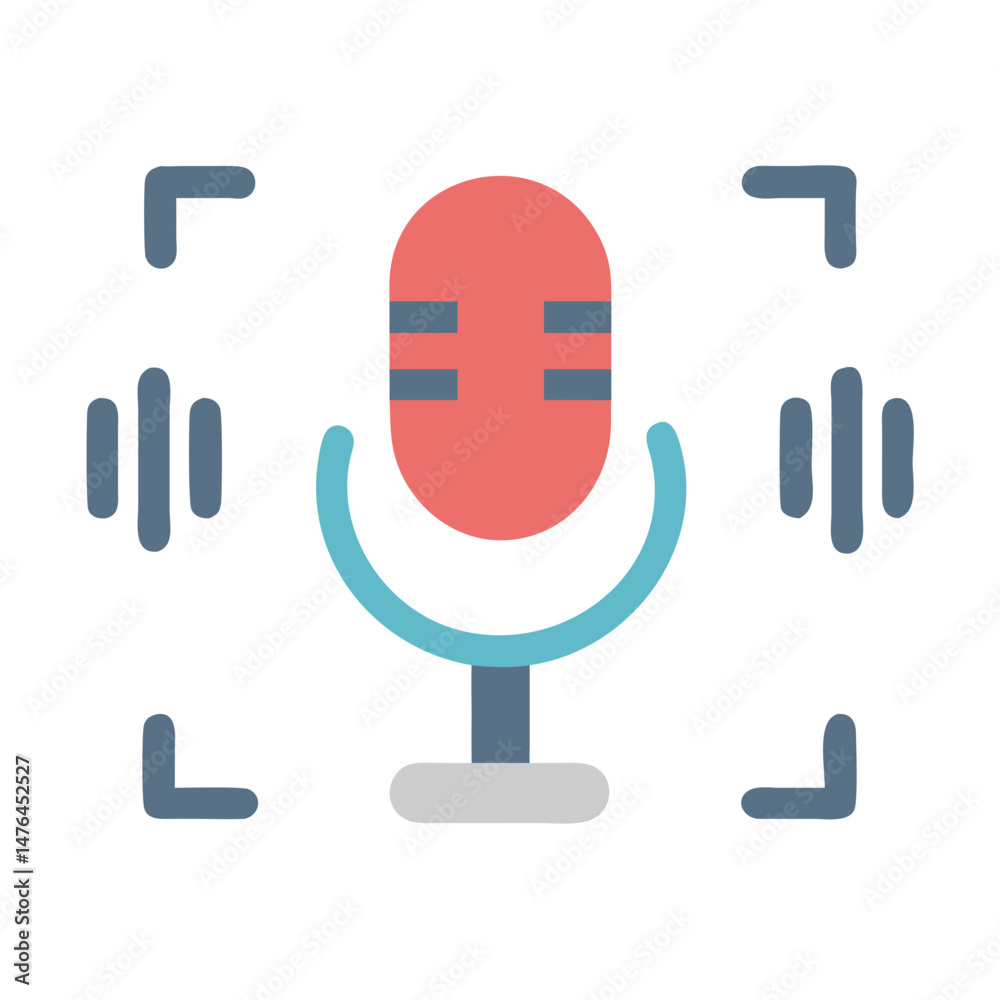 Voice Recognition Icon for AI Applications Voice Recognition Icon for AI Applications