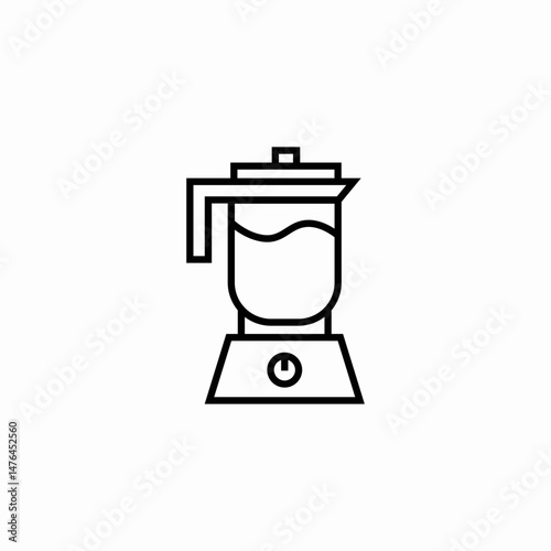 kitchen blender appliance icon sign vector