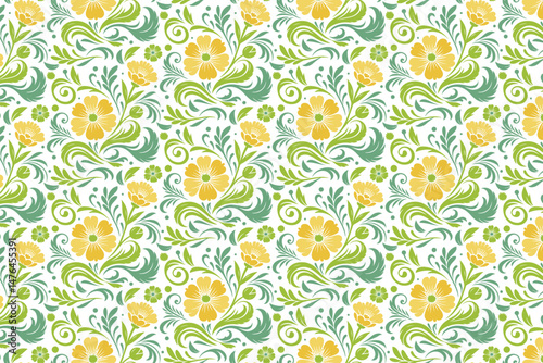 seamless abstract fashion sketch, hand drawn cotton flower pattern, trendy wrapping paper texture, floral one line textile print, nature inspired fabric repeat, stylish modern pillow cover