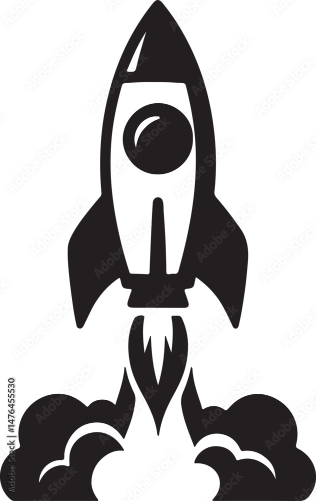 rocket silhouette rocket silhouette