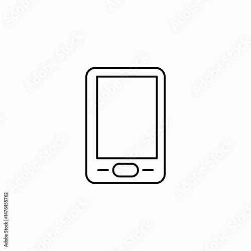 smartphone device screen icon sign vector