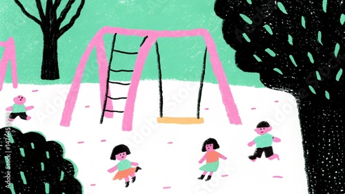 hand drawn vector illustration of a painting