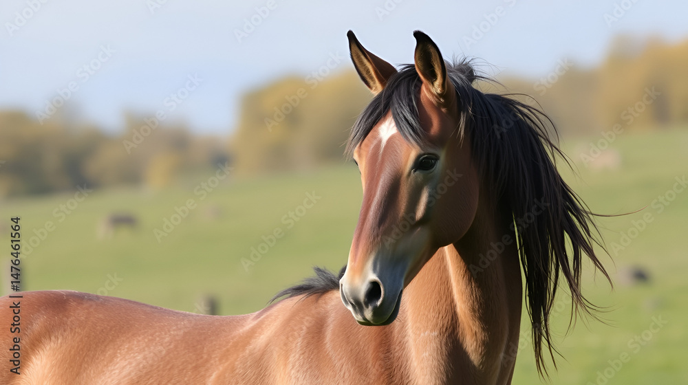 Fototapeta premium griffe von einem seitpferd
