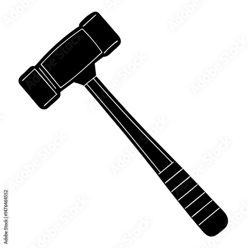 hammer on white background