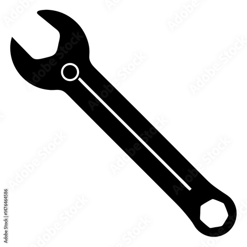 wrench isolated on white background