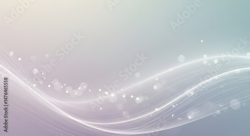 Abstract Flow: Serene Lines and Gentle Bokeh photo