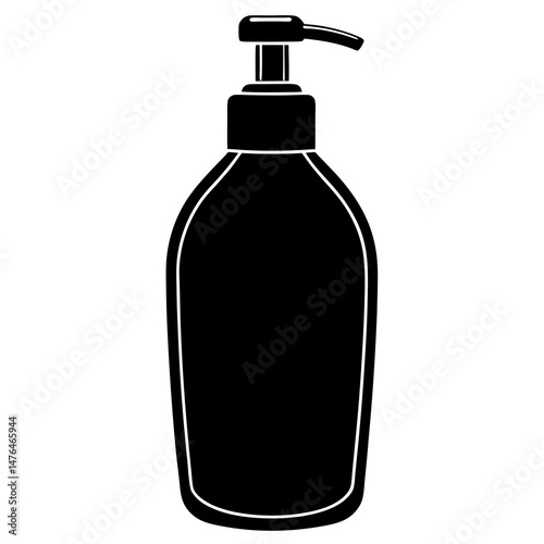 set of cosmetic bottles isolated