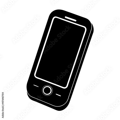 mobile phone isolated on white background