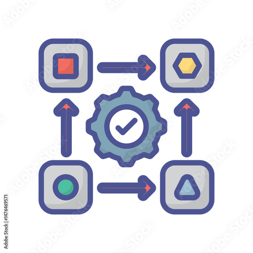 System processing Vector icon which can easily modify or edit