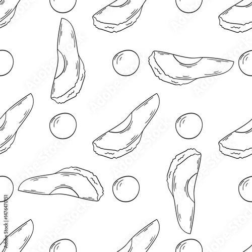 Monochrome cute pattern. Pattern for textiles in hand draw style
