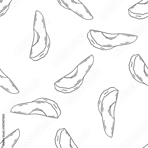 Monochrome cute pattern. Pattern for textiles in hand draw style