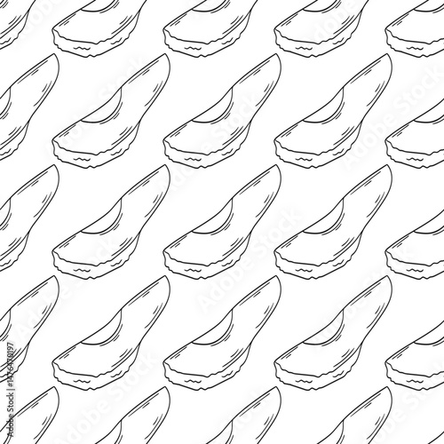 Monochrome cute pattern. Pattern for textiles in hand draw style