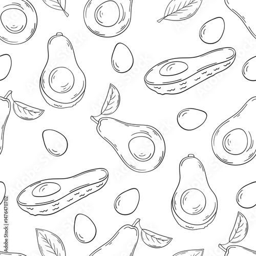 Monochrome cute pattern. Pattern for textiles in hand draw style