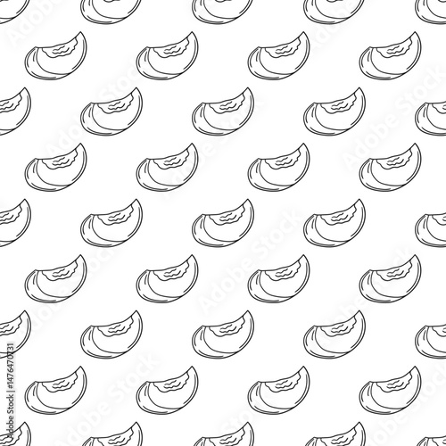 Monochrome cute pattern. Pattern for textiles in hand draw style