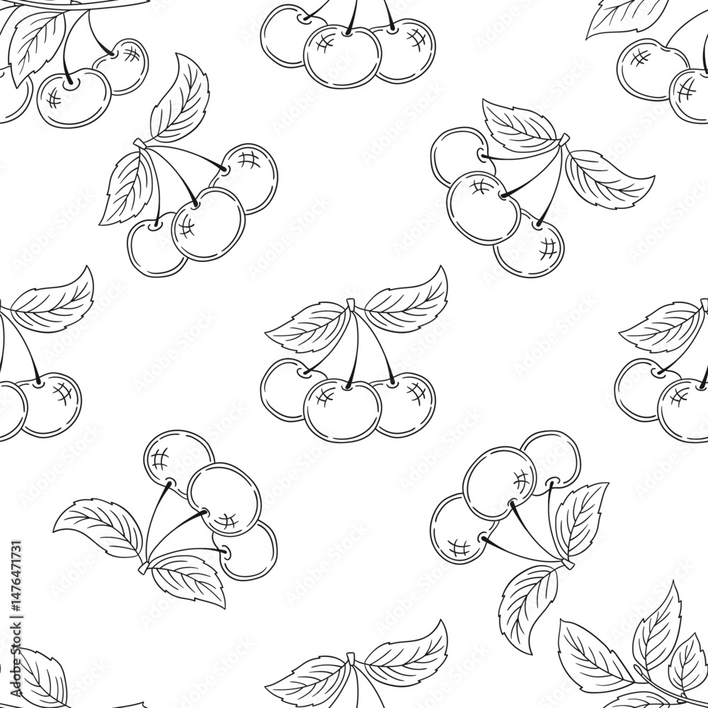 Naklejka premium Monochrome cute pattern. Pattern for textiles in hand draw style