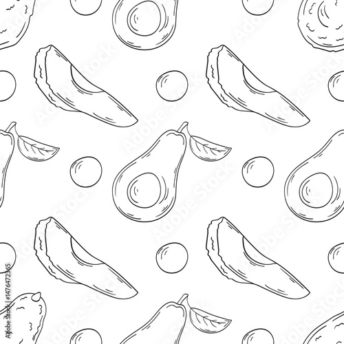 Monochrome cute pattern. Pattern for textiles in hand draw style