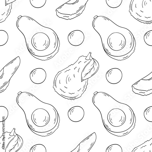 Monochrome cute pattern. Pattern for textiles in hand draw style