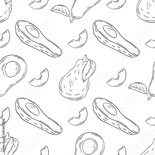 Monochrome cute pattern. Pattern for textiles in hand draw style