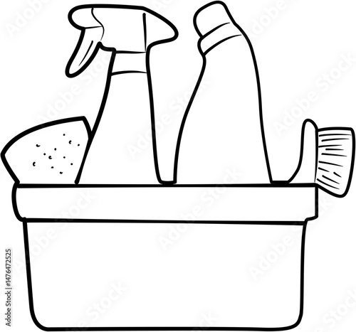 spring cleaning checklist coloring page