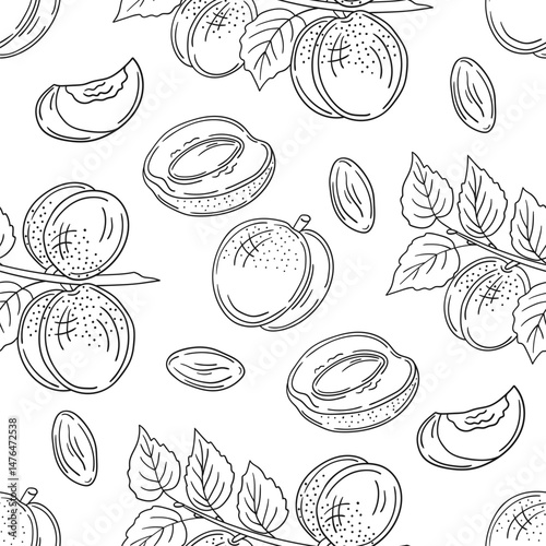 Monochrome cute pattern. Pattern for textiles in hand draw style