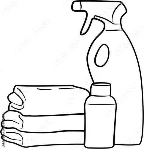 spring cleaning checklist coloring page
