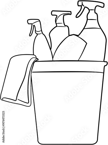 spring cleaning checklist coloring page