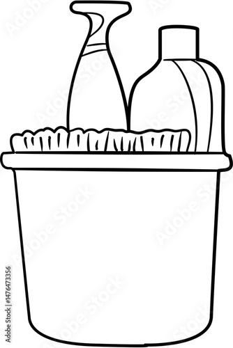spring cleaning checklist coloring page