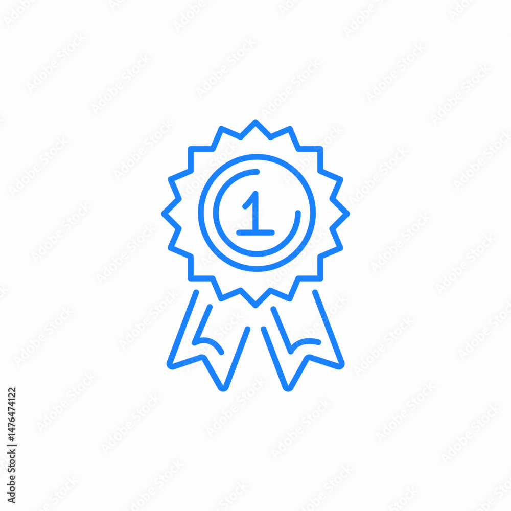 award trophy medal icon sign vector award trophy medal icon sign vector