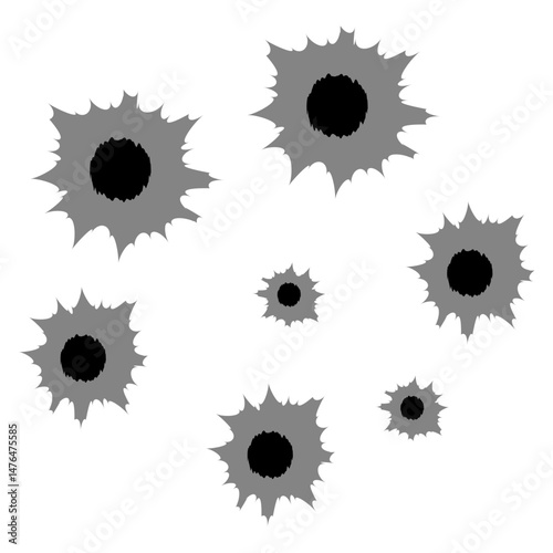 Bullet Hole Vector