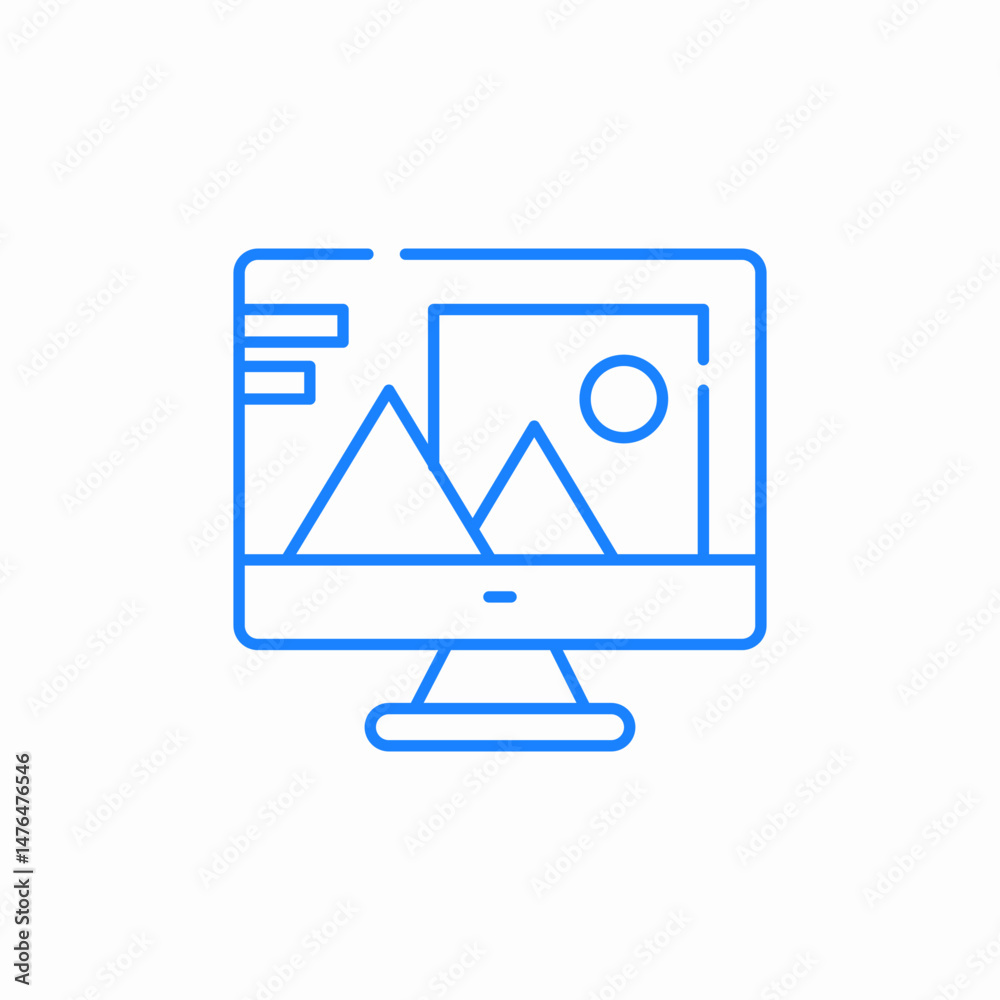 digital image editing icon sign vector