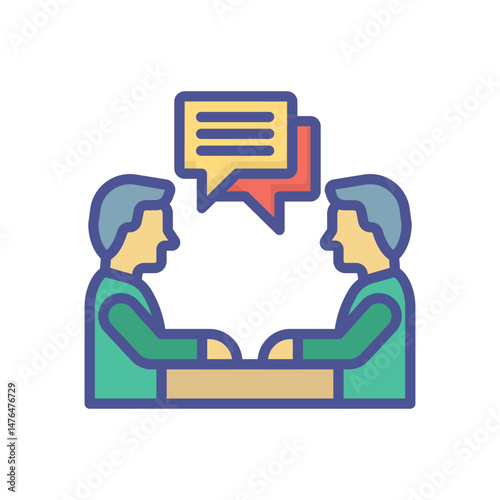 Collaboration Vector icon which can easily modify or edit