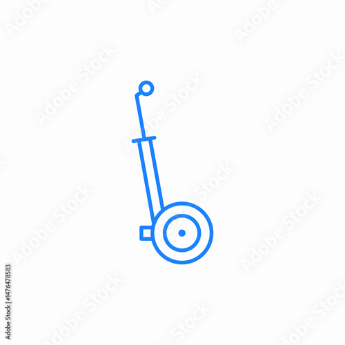 electric scooter segway icon sign vector