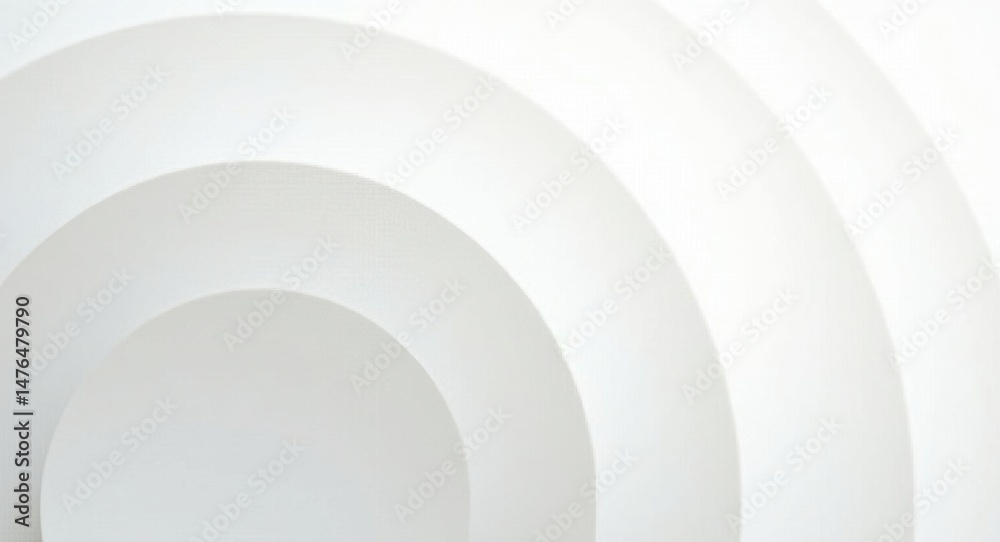 Obraz premium empty white plate on white background