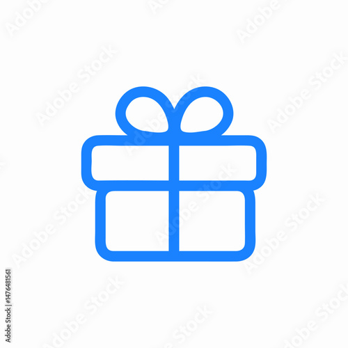 gift present box icon sign vector