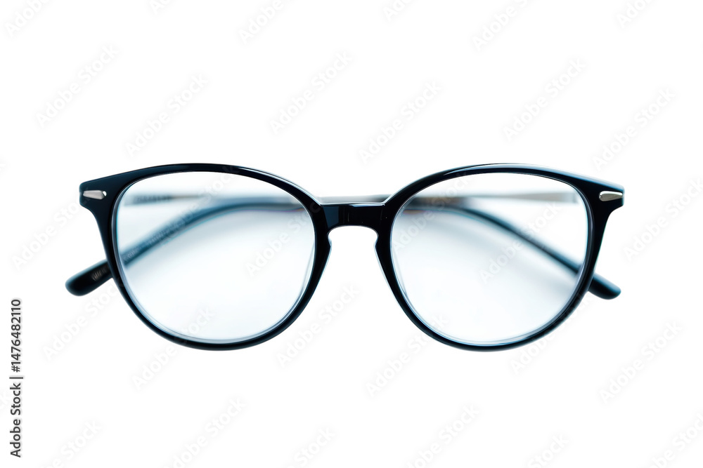 Fototapeta premium Black rimmed glasses close up