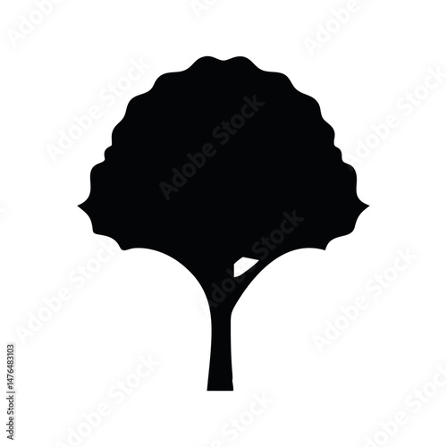 Tree silhouette Icon, Vector Set