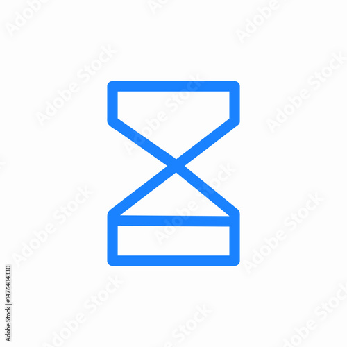 hourglass time icon icon sign vector