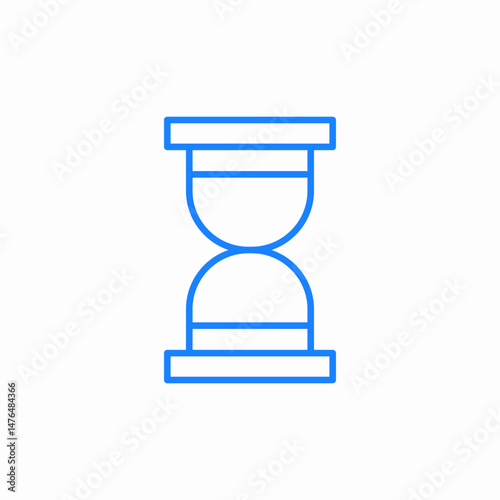 hourglass time wait icon sign vector