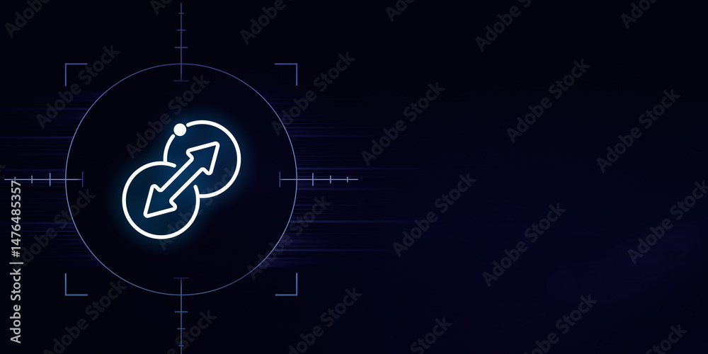 Obraz premium Targeting Connectivity Navigating Digital Pathways for Precision and Impact