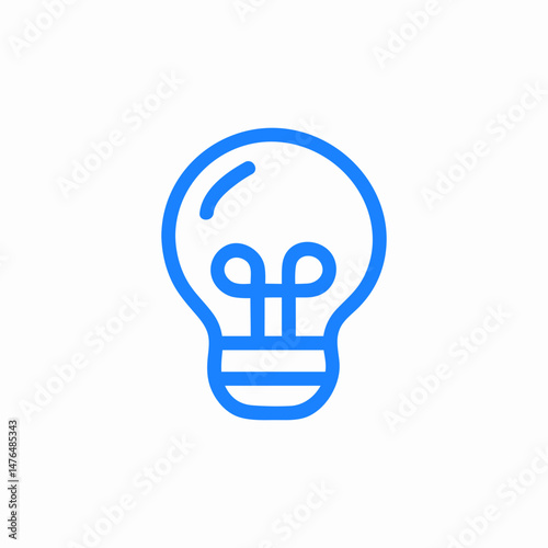 light bulb idea innovation icon sign vector