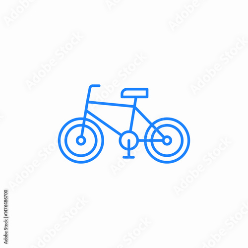 mountain bike bicycle icon sign vector
